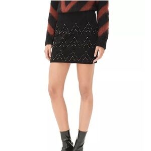 HOST PICK 🎉 NWT SANDRO PARIS Studded Suede Skirt